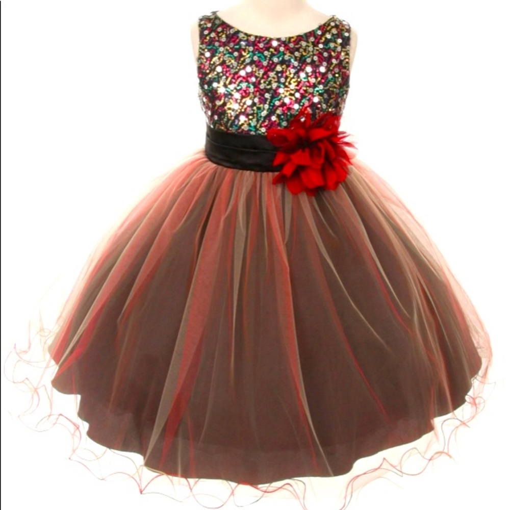 Multi-Sequin Color Dress